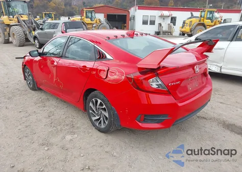 2017 Honda Civic Ex from USA, damaged, VIN 2HGFC2F76HH557084